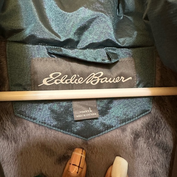 NWOT Eddie Bauer Sun Valley Down Parka. Size L 650 full premium down. - Picture 2 of 5
